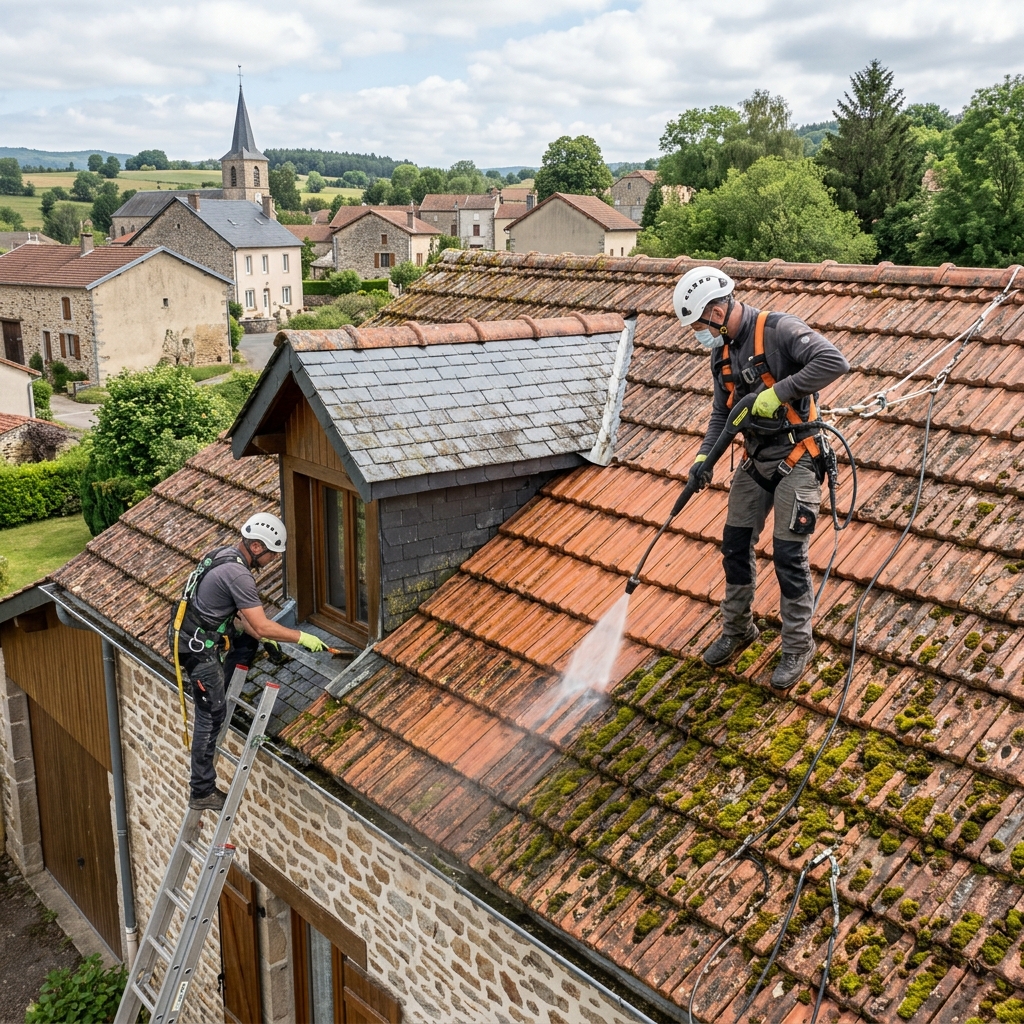 Les critères pour bien choisir son artisan pour un démoussage de toiture